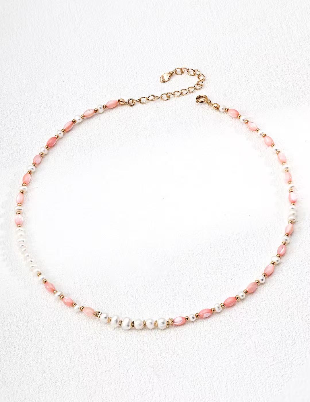 Natural Pink Pearl Necklace