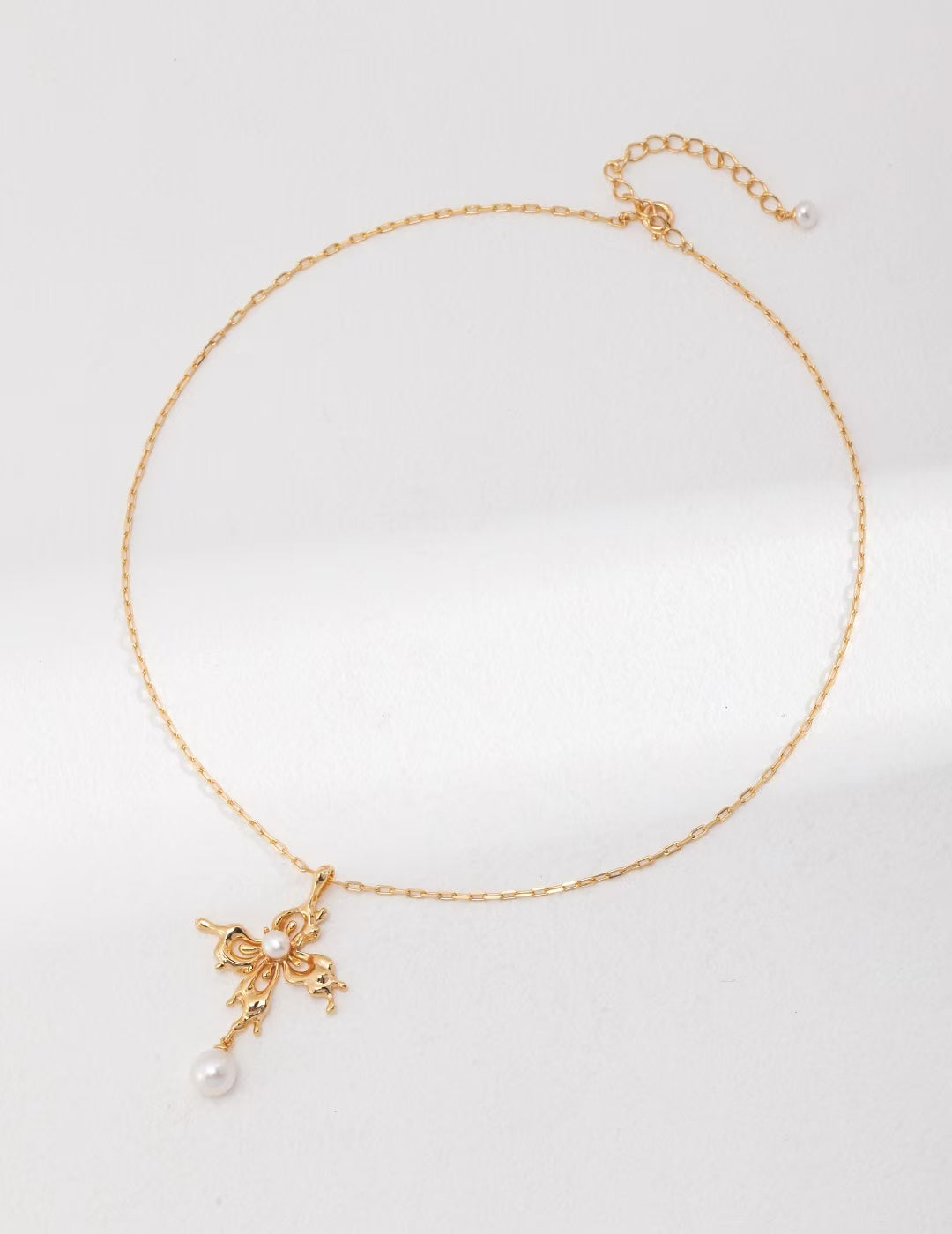 Butterfly Pearl Necklaces