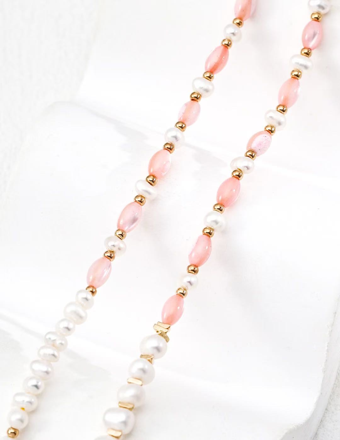 Natural Pink Pearl Necklace