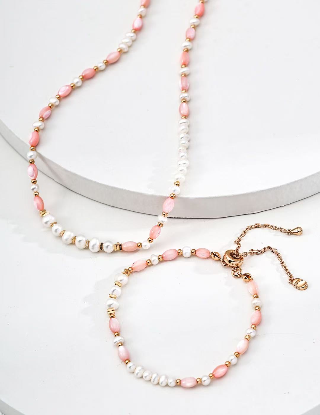 Natural Pink Pearl Necklace