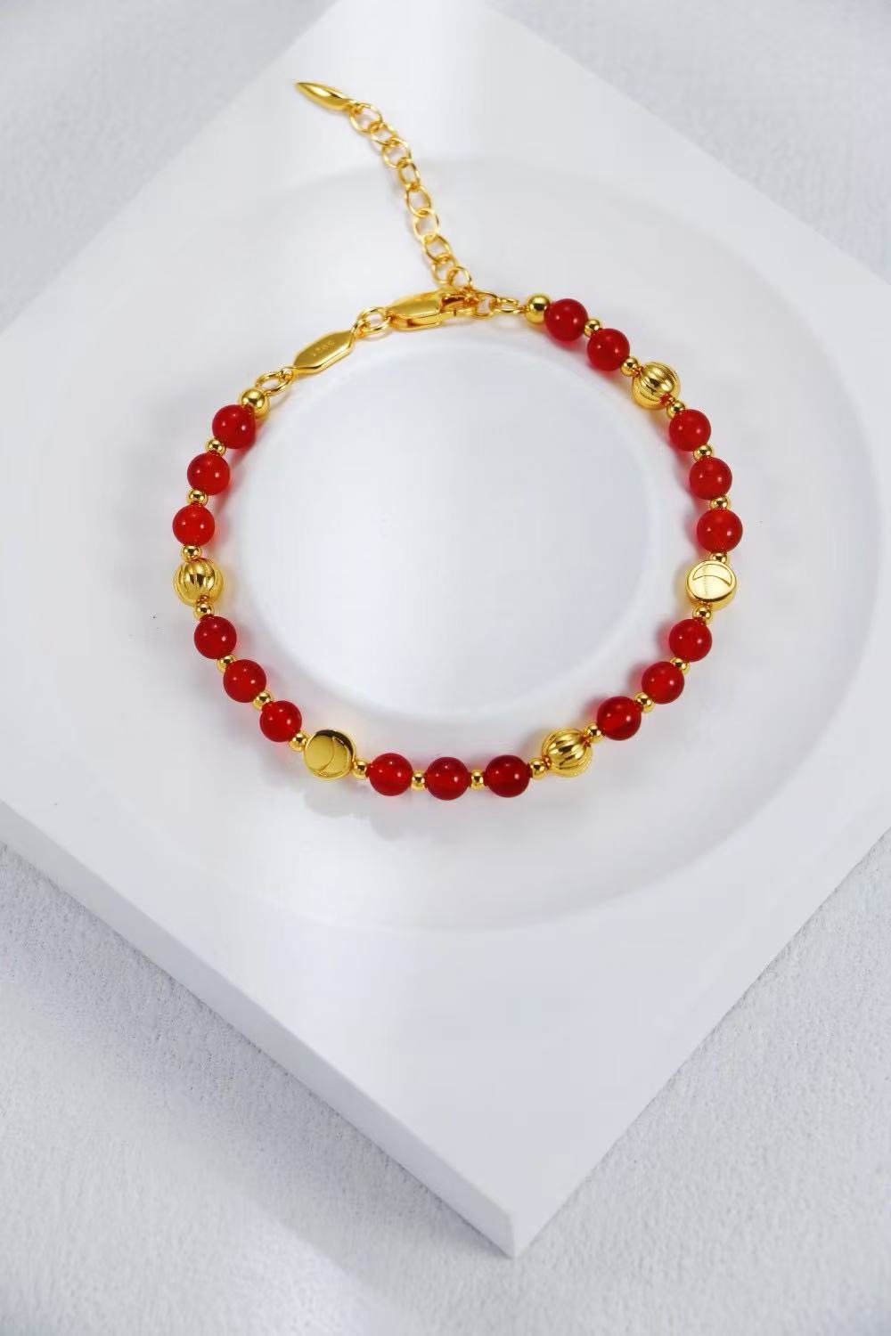 Gold-Tone Natural Stone Bracelet