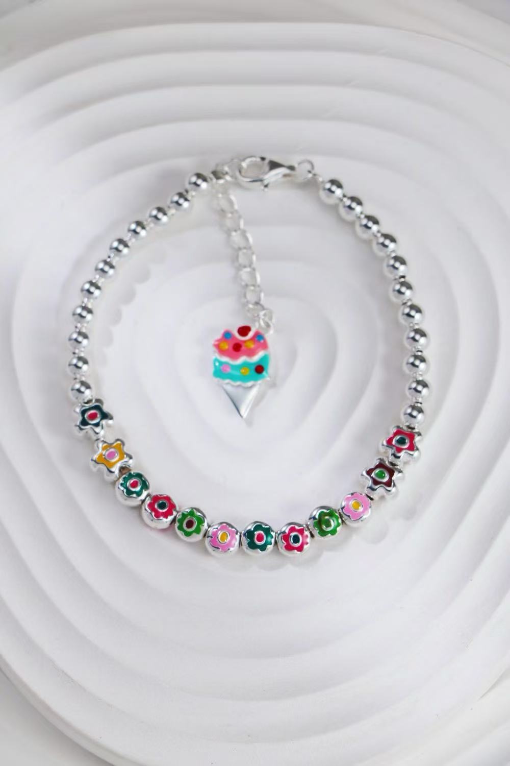 Fresh & Colorful Floral Bracelet