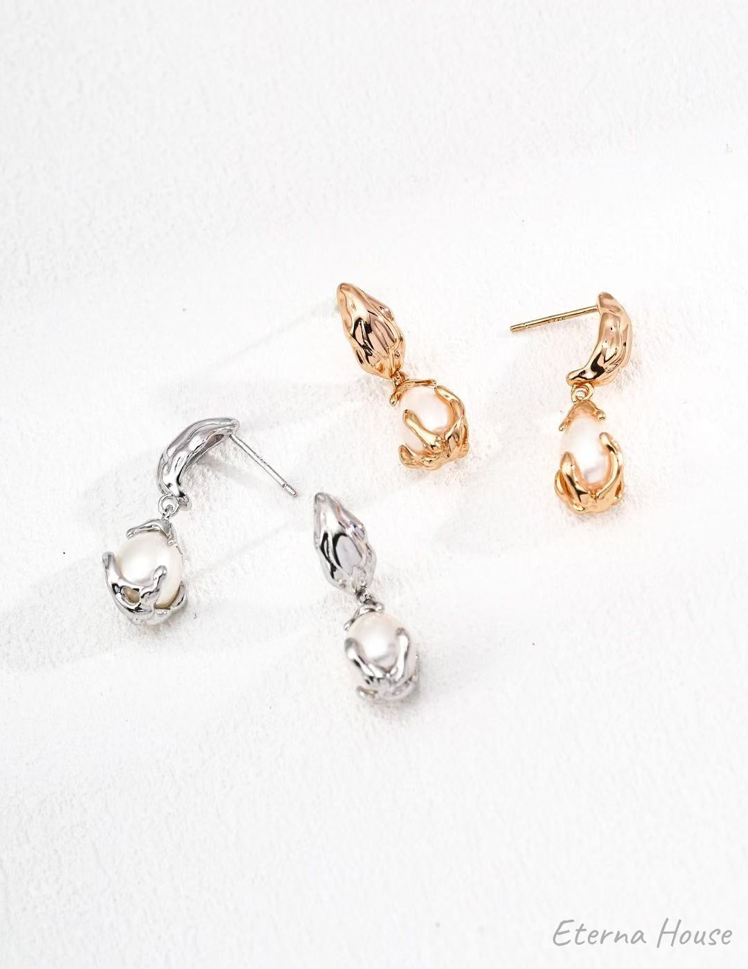 Natural Pearl Earrings