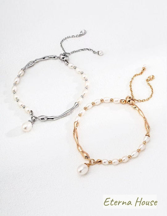 S925 Natural Pearl Bracelet