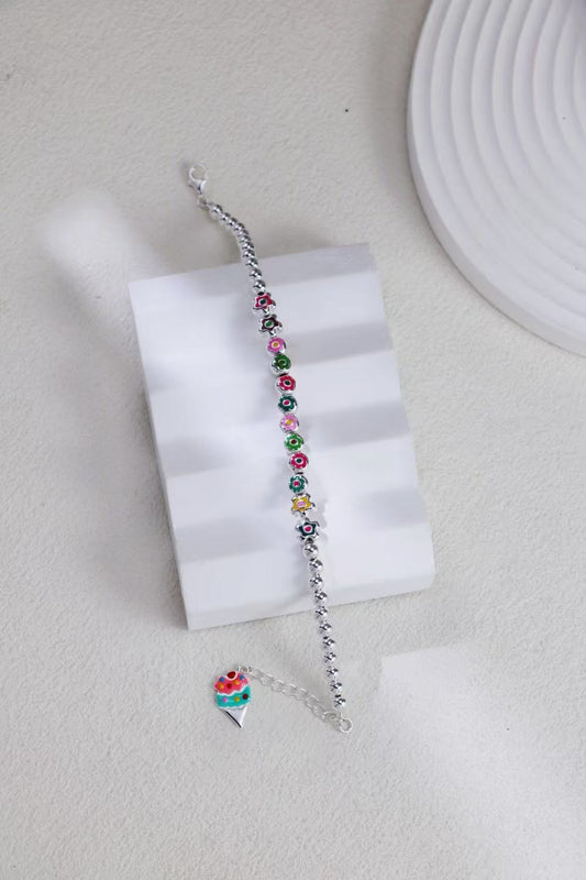 Fresh & Colorful Floral Bracelet
